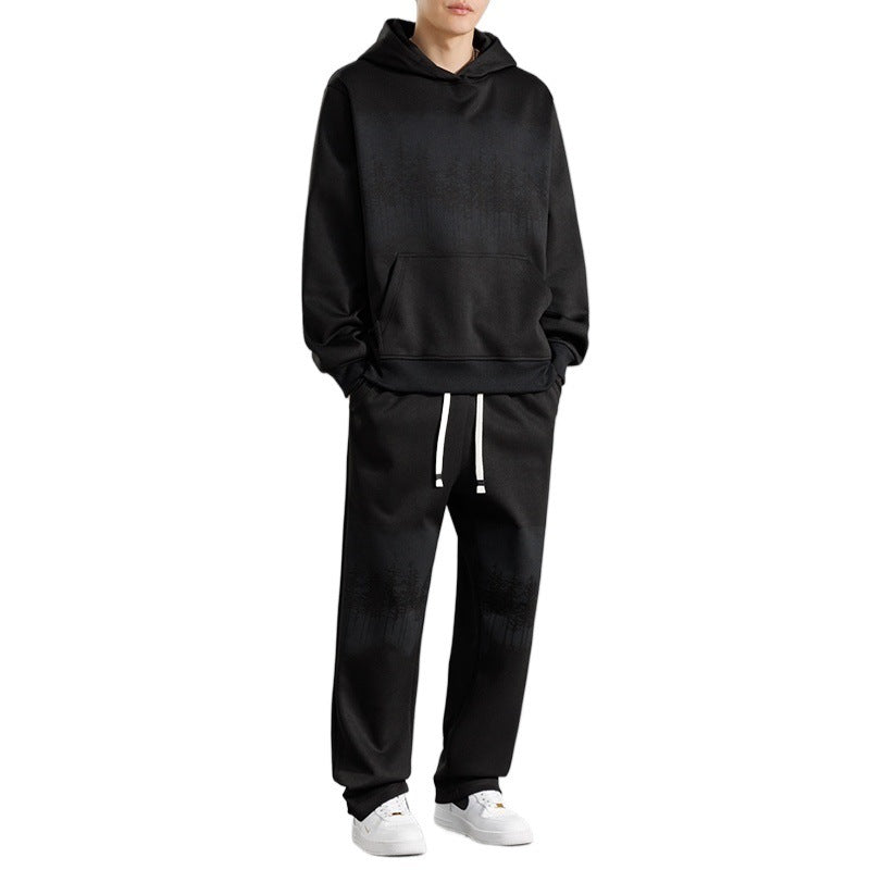 Herren Freizeit-Loungewear-Set mit entspannter Passform und kreativen Baum-Print Aliams