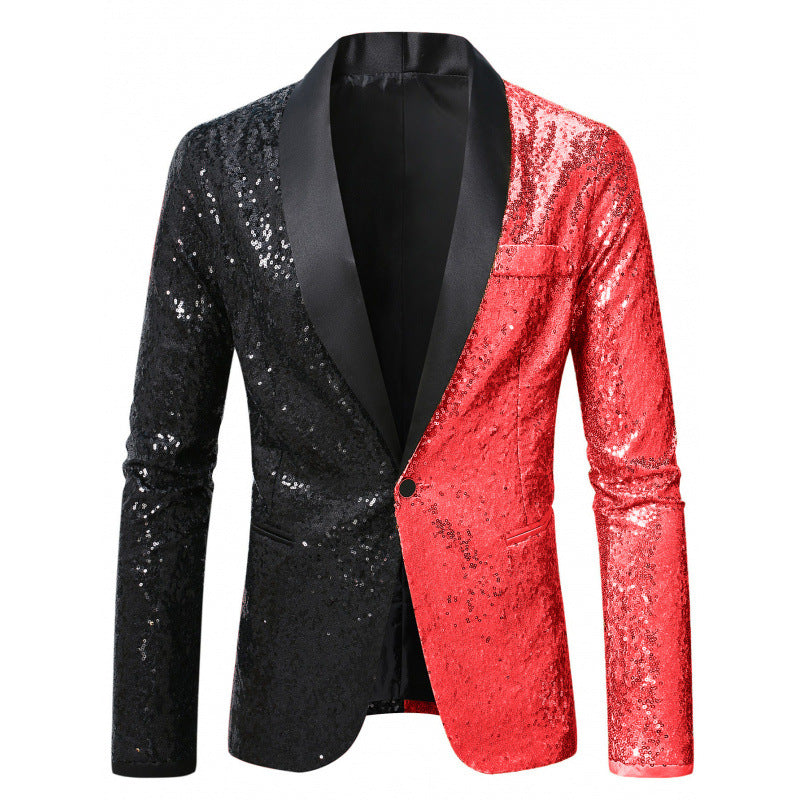 Herren Glamouröser Pailletten-Blazer Aliams 1761379511