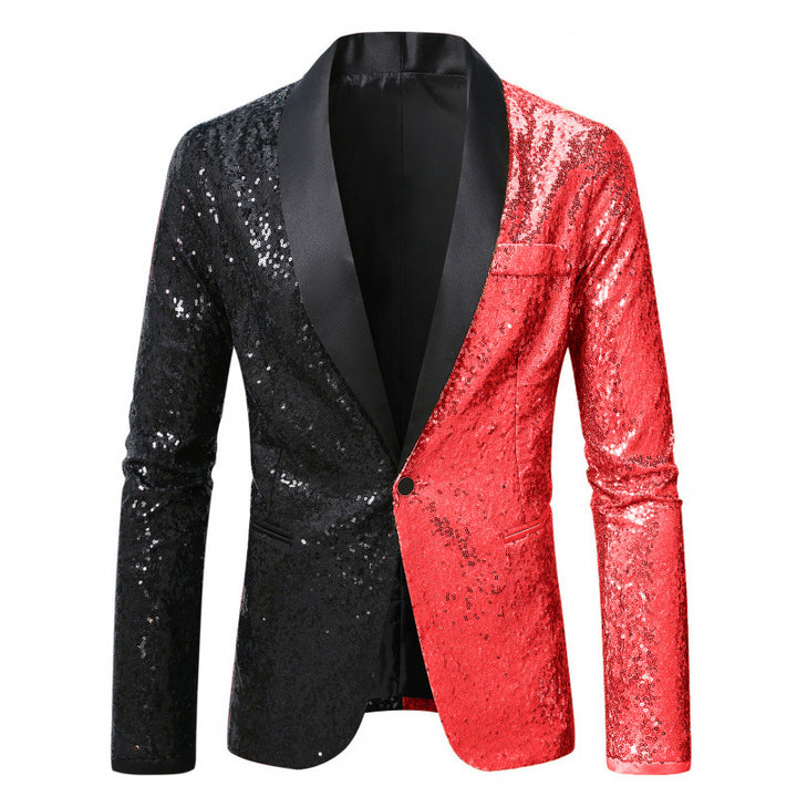 Herren Glamouröser Pailletten-Blazer Aliams 1761379511