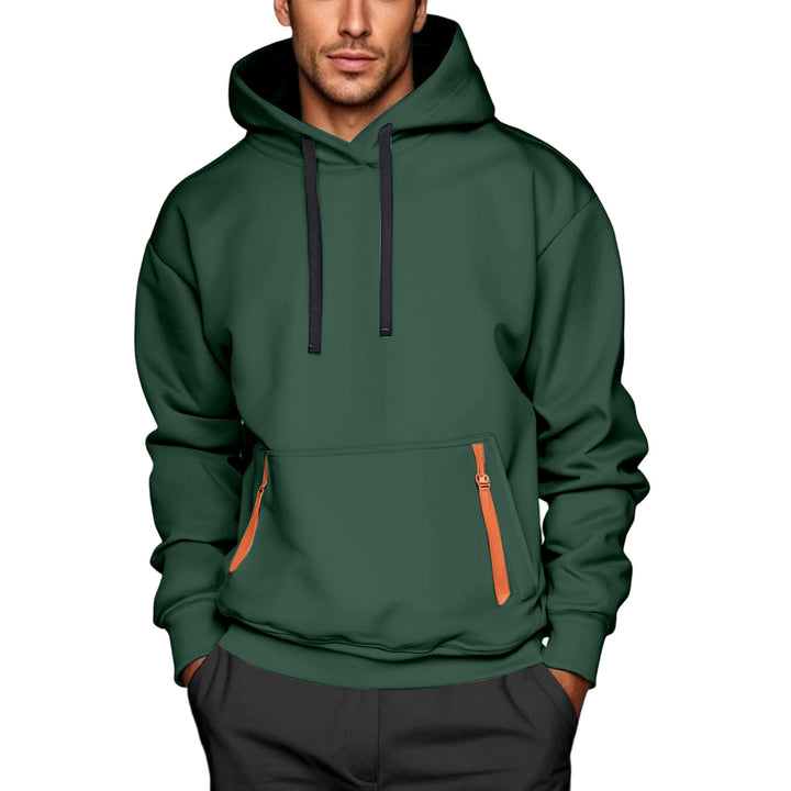 Herren Hoodie mit praktischen Reißverschlusstaschen Aliams