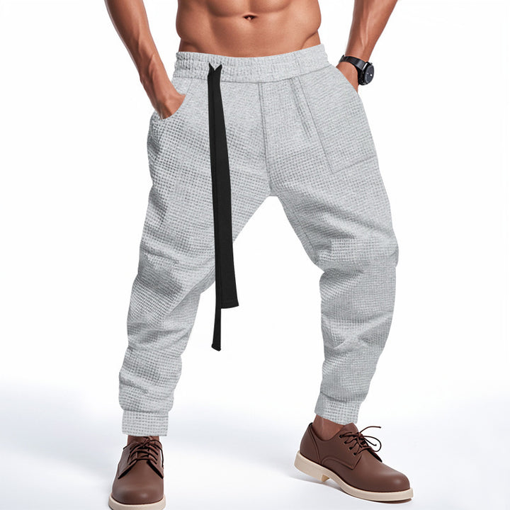 Herren stylische Freizeithose mit elastischem Bund und praktischen Taschen Aliams