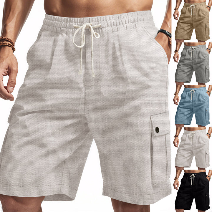 Herren Cargo-Shorts mit verstellbarem Kordelzug und praktischen Seitentaschen Aliams 1757709357