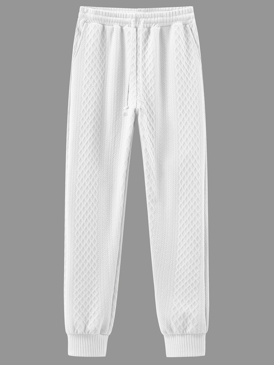 Herren bequeme Sweatpants mit innovativem Strukturdesign und verstellbarem Bund Aliams