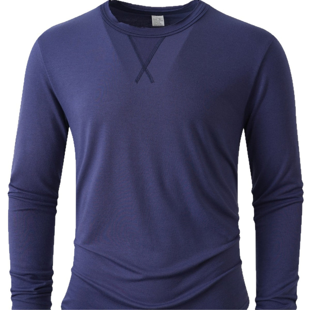 Herren Sportliches Langarmshirt Aliams