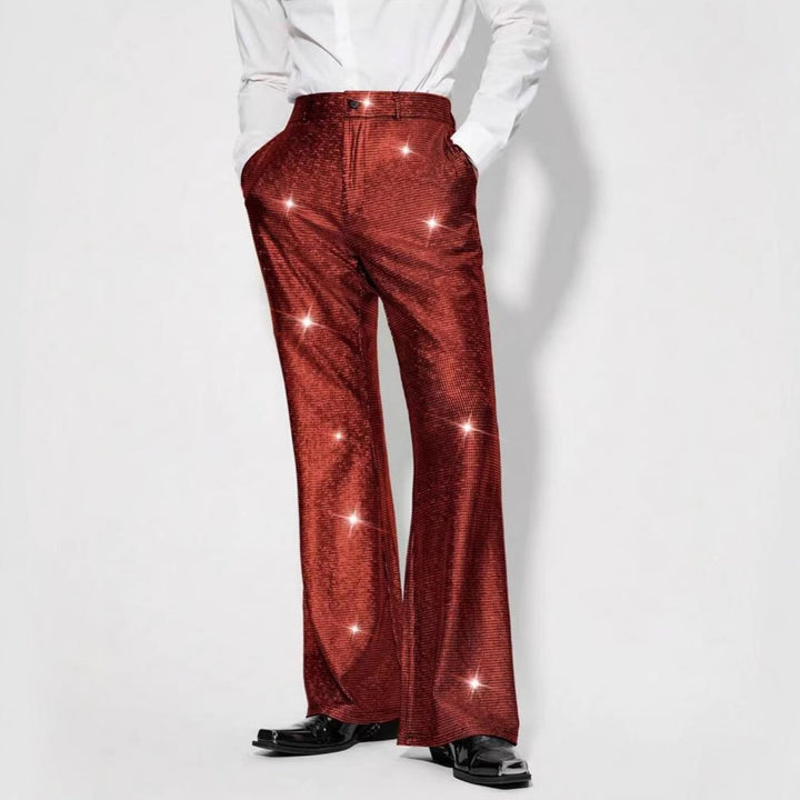 Herren Glitzernde Partypants im eleganten Schnitt Aliams