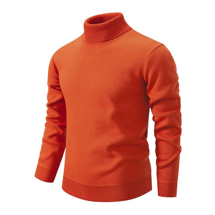 Herren Rollkragenpullover aus weichem Strick mit strukturiertem Design Aliams