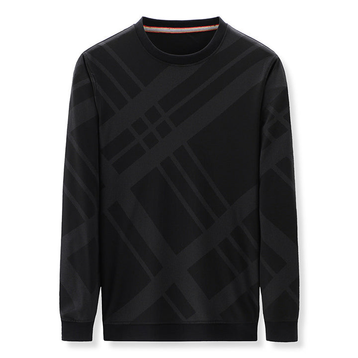 Herren atmungsaktives Langarmshirt mit modernem Karomuster Aliams