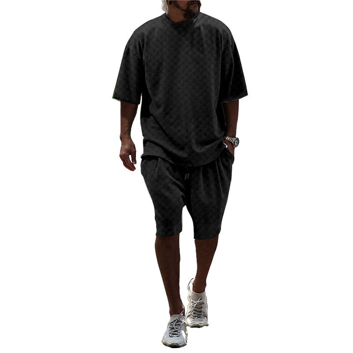 Herren sportliches Kurzarmset aus atmungsaktivem Material Aliams