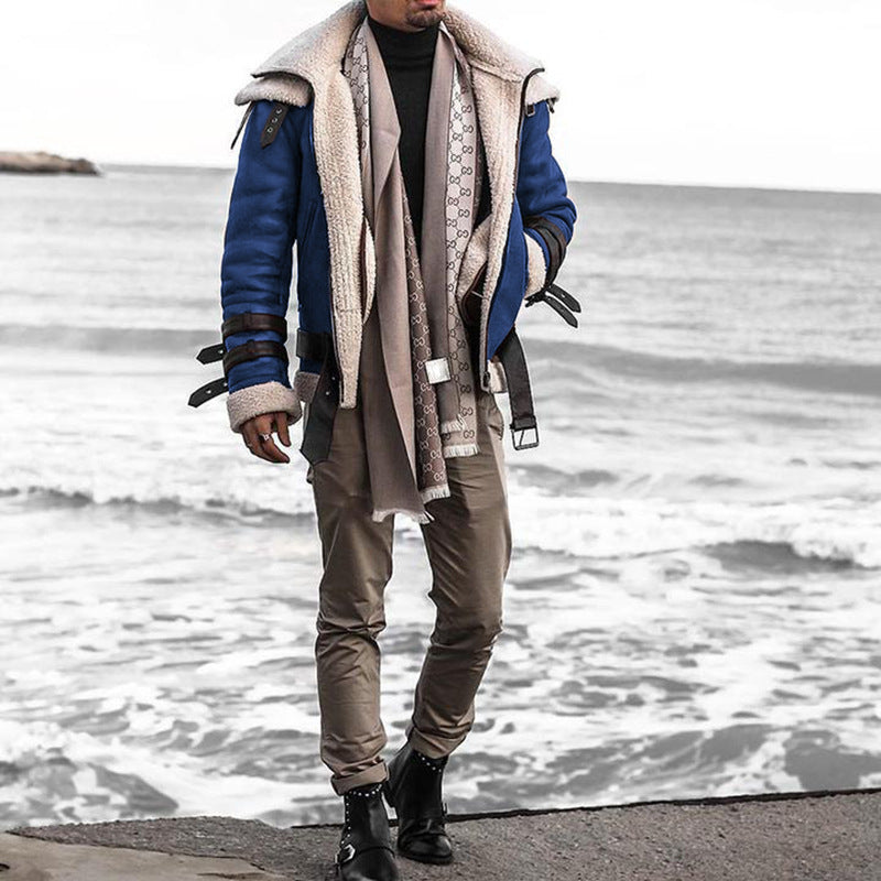 Herren Fliegerjacke mit luxuriösem Kunstfellfutter und modernen Akzenten Aliams