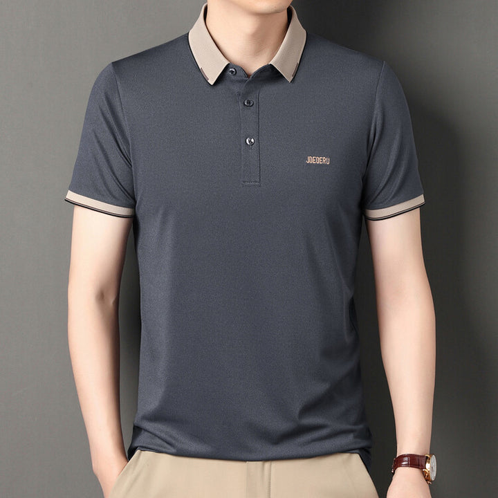 Herren sportliches Polo-Shirt mit modischem Kragen Aliams