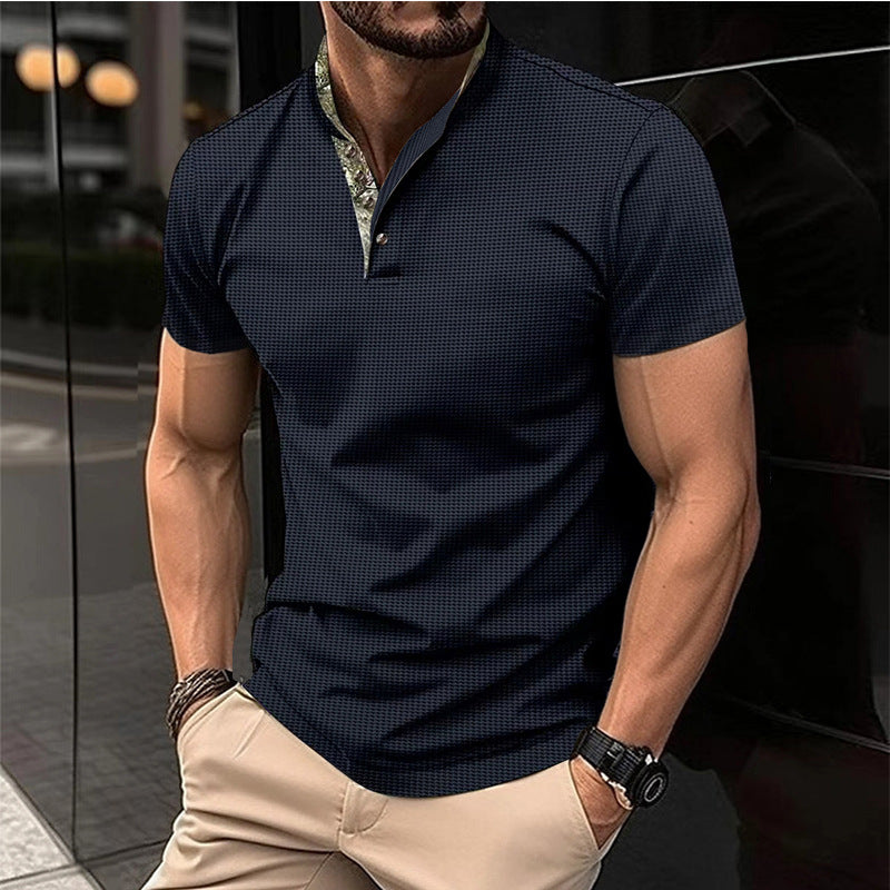 Herren Kurzarm Poloshirt mit hochwertigem Kragen Aliams