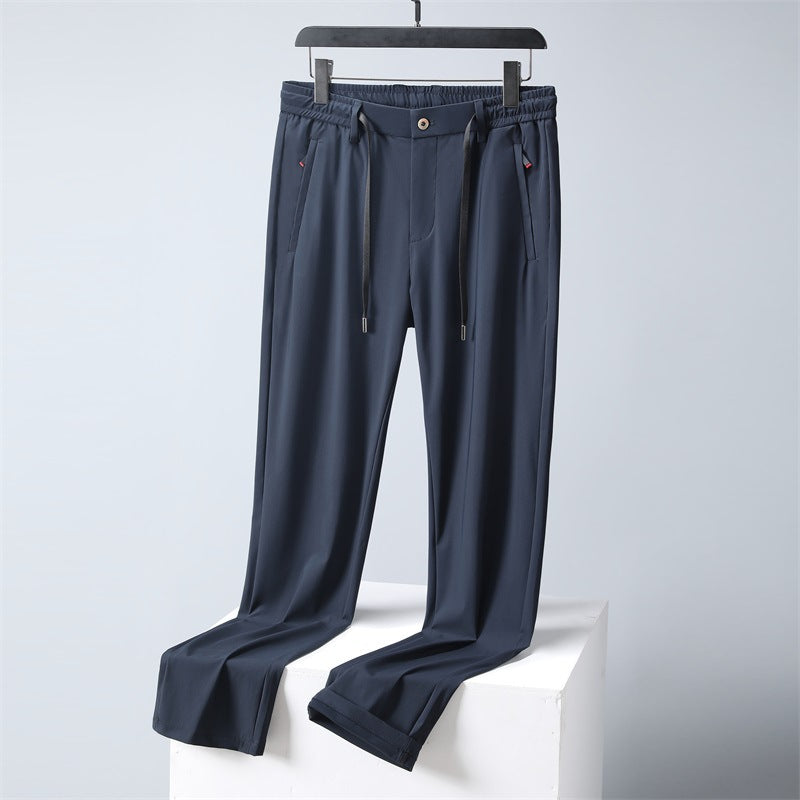 Herren bequeme Sporthose mit elastischem Bund und seitlichen Reißverschlusstaschen Aliams