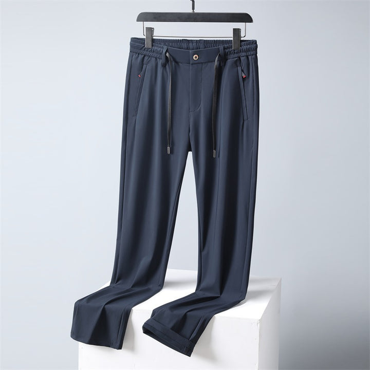 Herren bequeme Sporthose mit elastischem Bund und seitlichen Reißverschlusstaschen Aliams