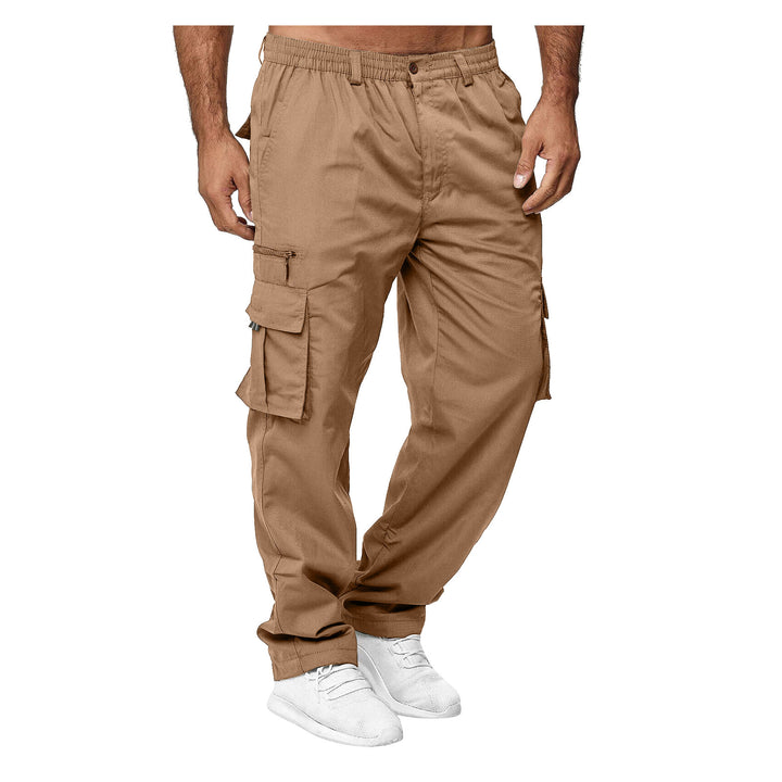 Herren Cargo-Hose mit multifunktionalen Taschen und elastischem Bund Aliams