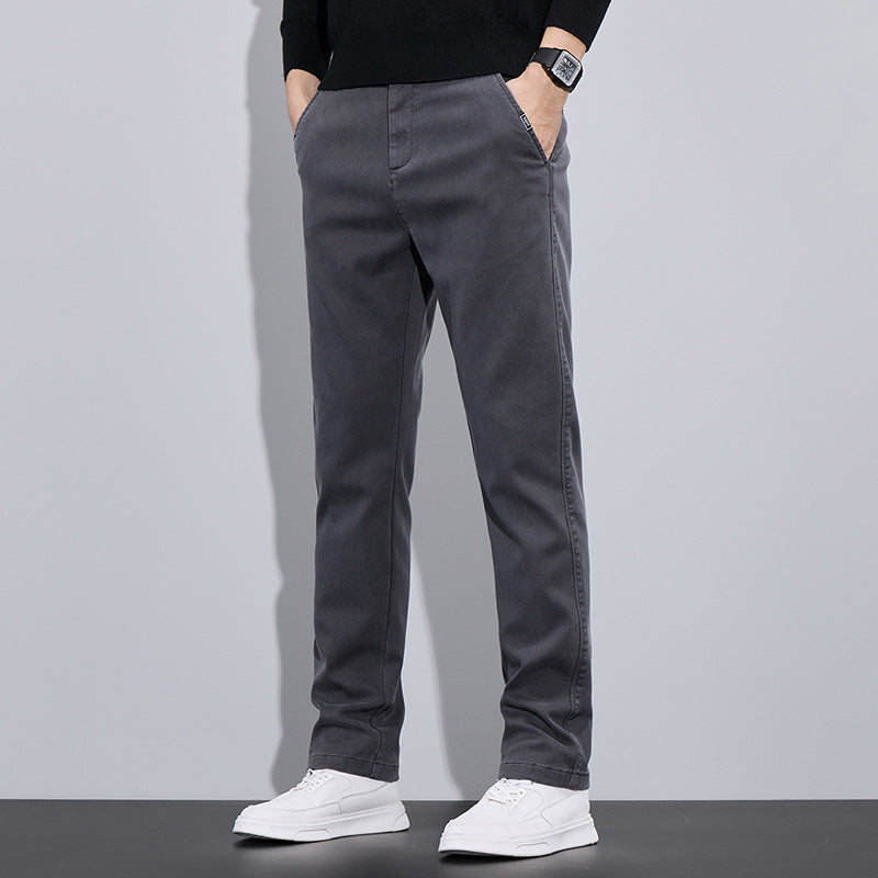 Herren elegante Chino-Pants mit slim-fit Schnitt und vielseitigen Taschen Aliams