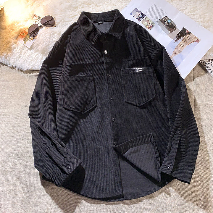 Herren Kordjacke mit modischem Schnitt und praktischen Brusttaschen Aliams