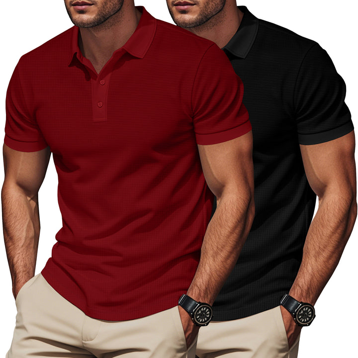 Herren Poloshirt mit strukturiertem Muster Aliams