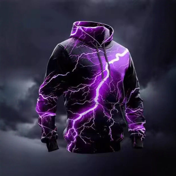 Herren Kapuzenpullover mit dynamischem Blitzdesign Aliams