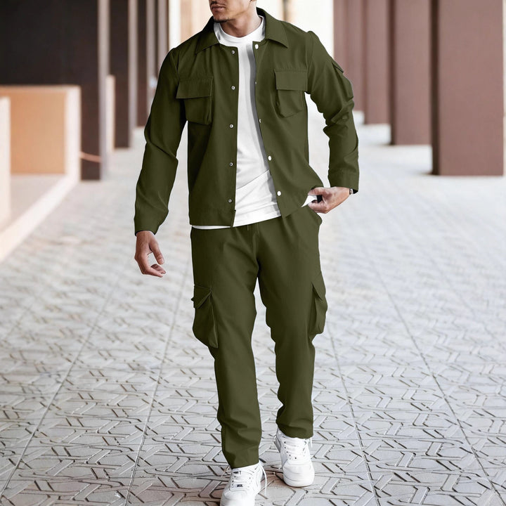 Herren Cargo-Anzug mit modernem Schnitt und praktischen Taschen Aliams