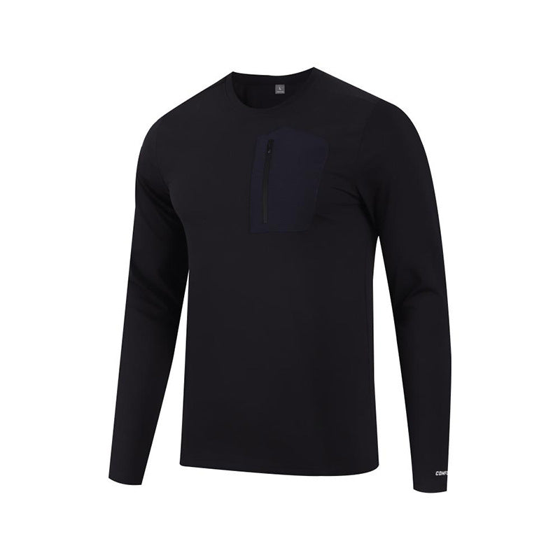 Herren Funktionslangarmshirt mit praktischer Brusttasche Aliams