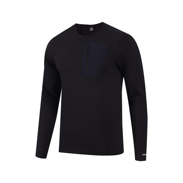 Herren Funktionslangarmshirt mit praktischer Brusttasche Aliams