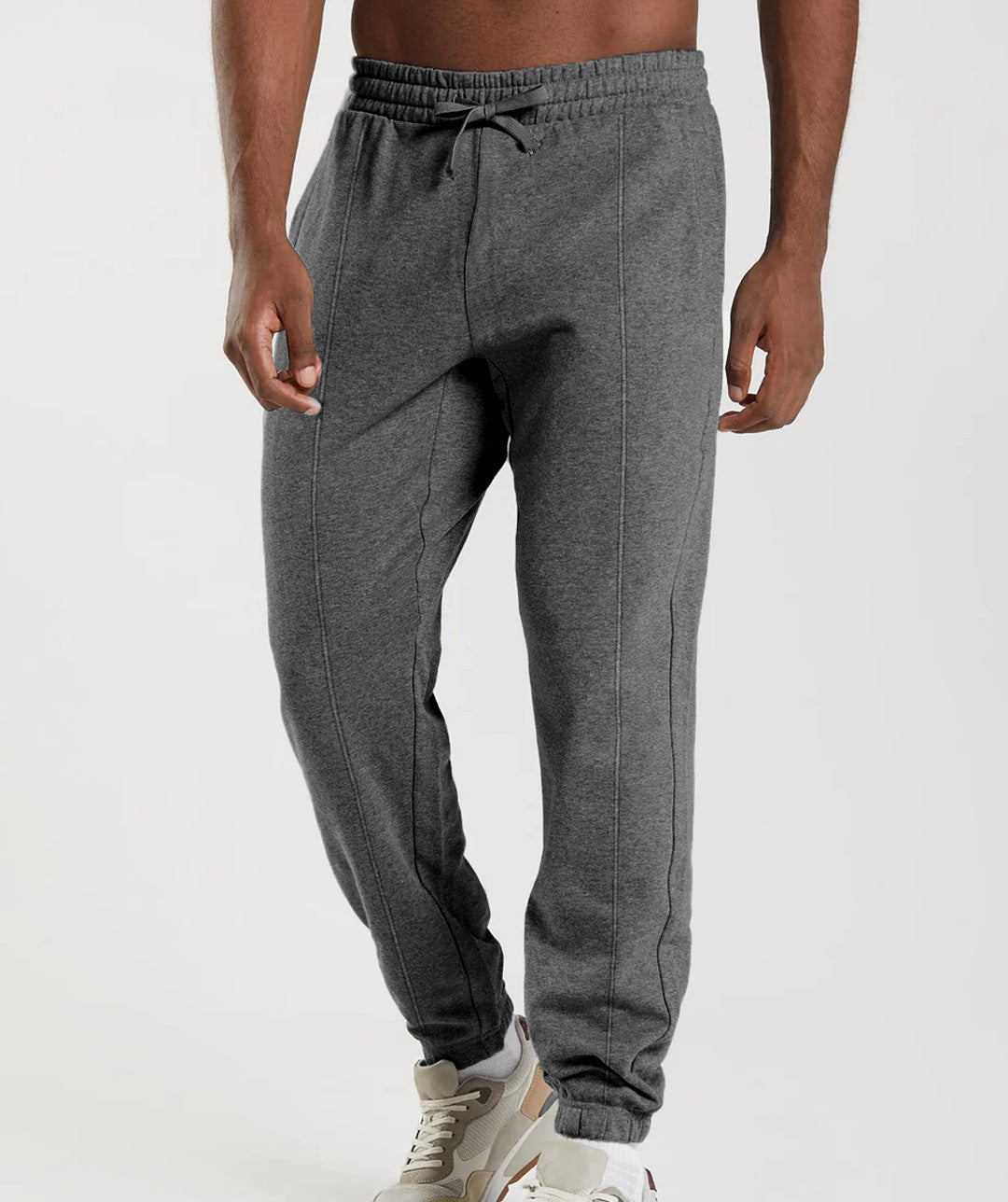 Herren Sportliche Jogginghose mit elastischem Bund und seitlichen Taschen Aliams