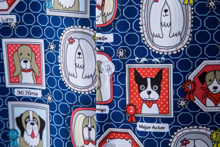 Herren Kurzarmhemd im kreativen Tiermotiv-Stil Aliams