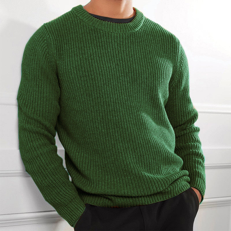 Herren Grobstrickpullover mit strukturiertem Design und hochgeschlossenem Kragen Aliams