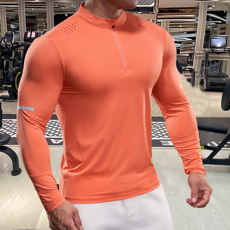 Herren Sportliches Langarm-Funktionsshirt Aliams