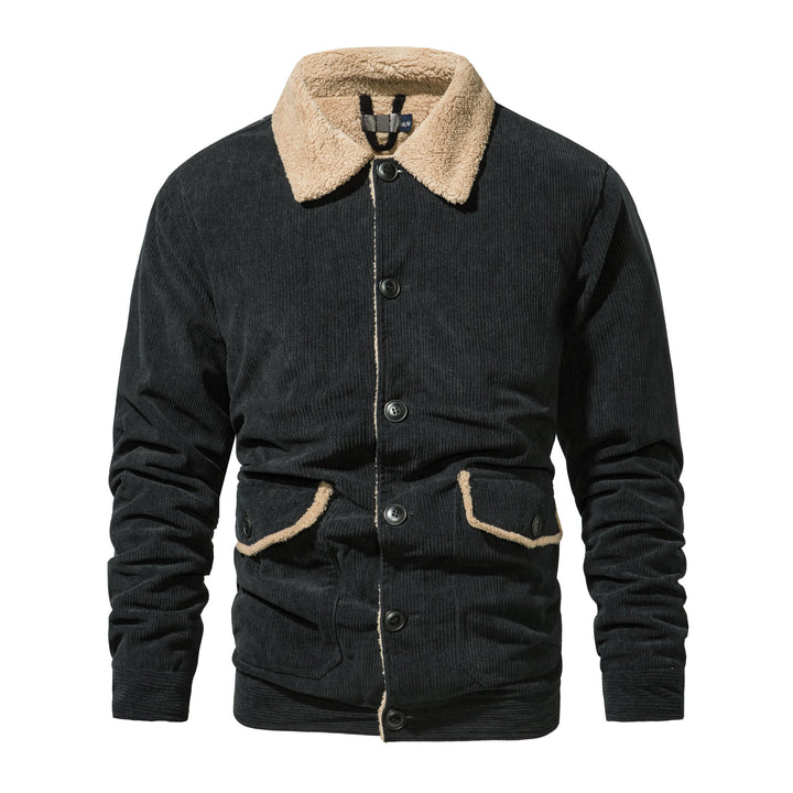 Herren Cord-Jacke mit bequemem Teddyfutter Aliams