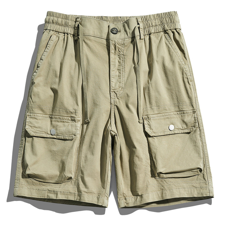 Herren Cargo-Shorts mit elastischem Bund und multifunktionalen Taschen Aliams 1758210123