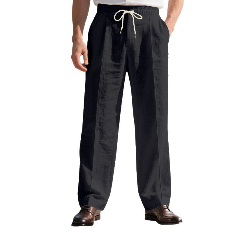 Herren elegante Reisehose mit verstellbarem Kordelzug und atmungsaktivem Stoff Aliams