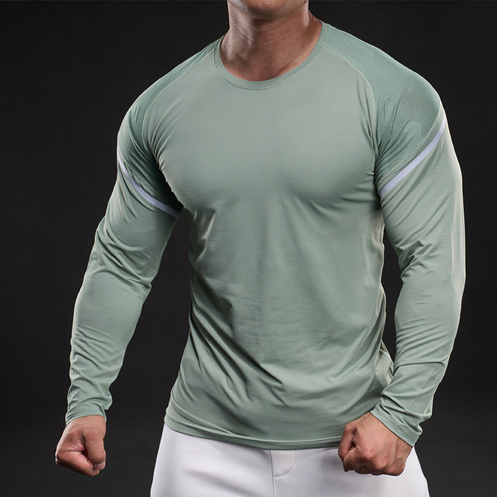 Herren sportliches Langarm-Funktionsshirt Aliams