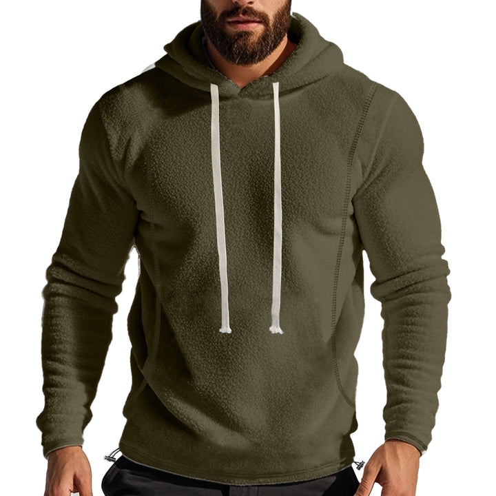 Herren Fleece-Hoodie mit hohem Kragen Aliams
