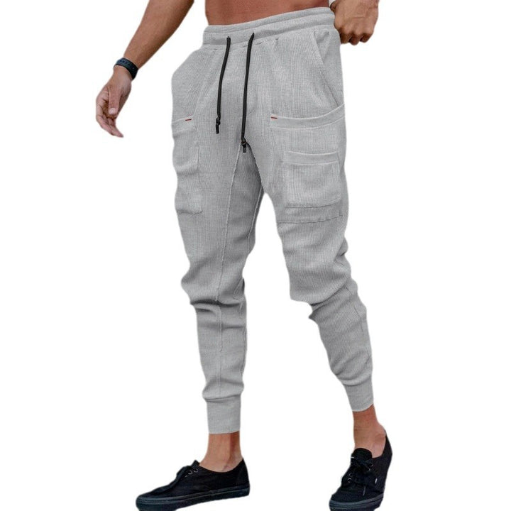 Herren Komfortable Cargo-Hose aus atmungsaktivem Rippmaterial mit praktischen Taschen Aliams