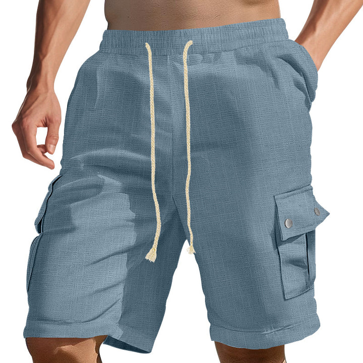 Herren Cargo-Shorts mit elastischem Bund und praktischen Seitentaschen Aliams