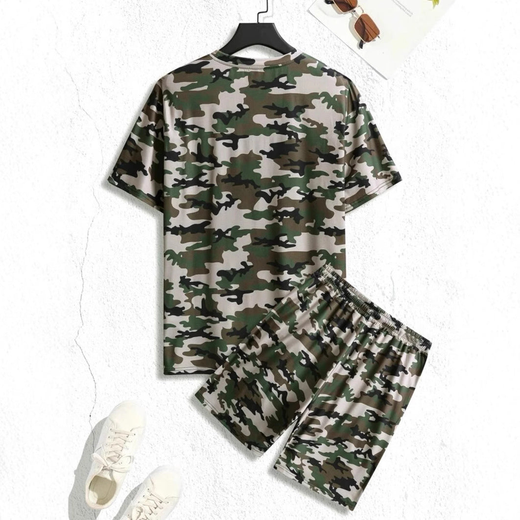 Herren Camouflage Sportanzug mit modernem Design und praktischen Taschen Aliams