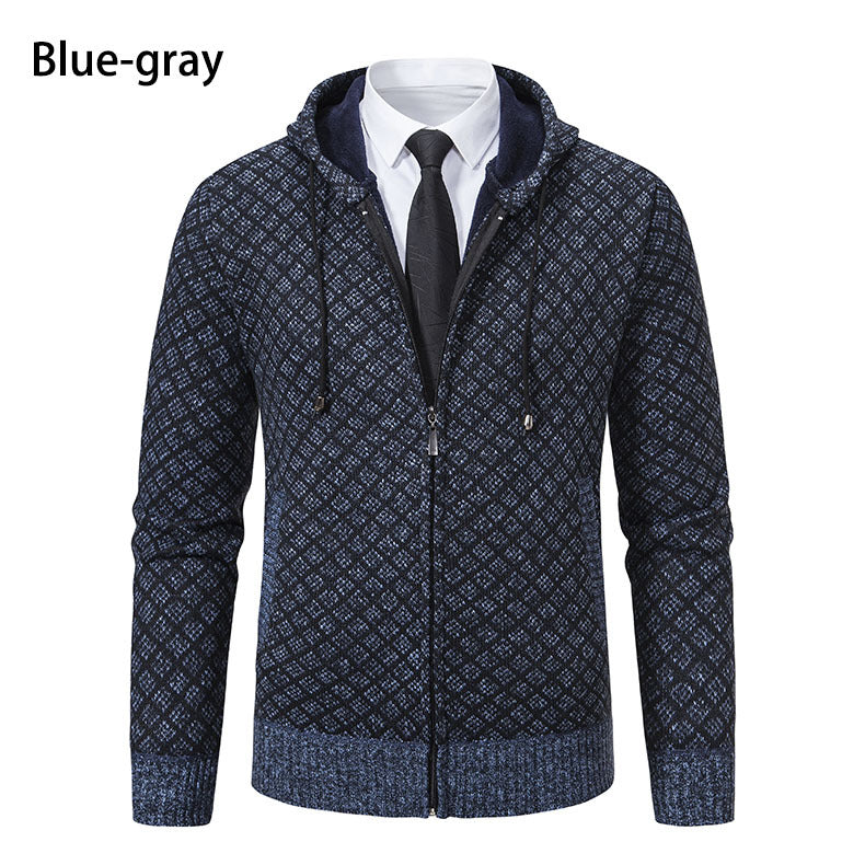 Herren Kapuzenjacke mit strukturiertem Design und eleganten Akzenten Aliams