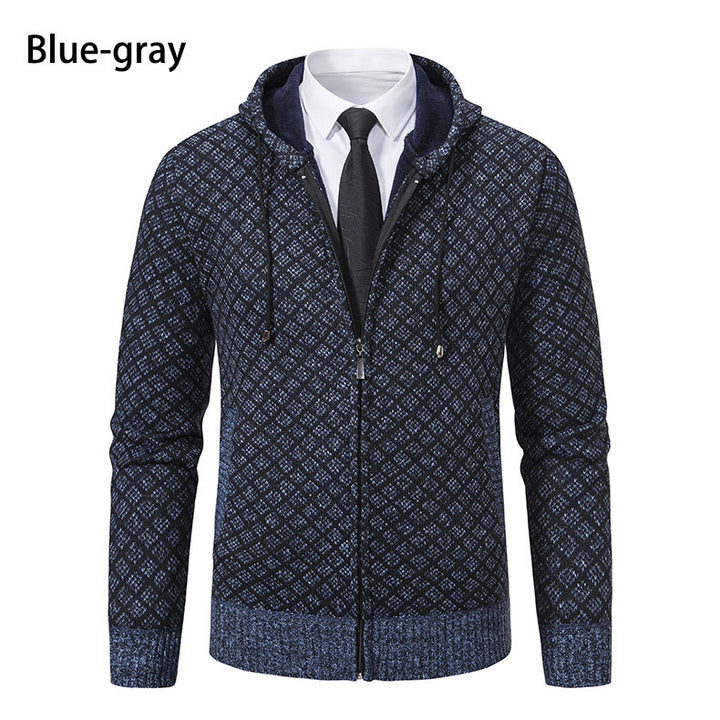 Herren Kapuzenjacke mit strukturiertem Design und eleganten Akzenten Aliams