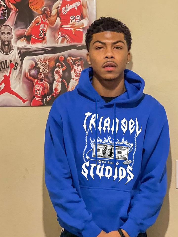 Herren Kapuzenpullover mit kreativem Grafikdruck Aliams