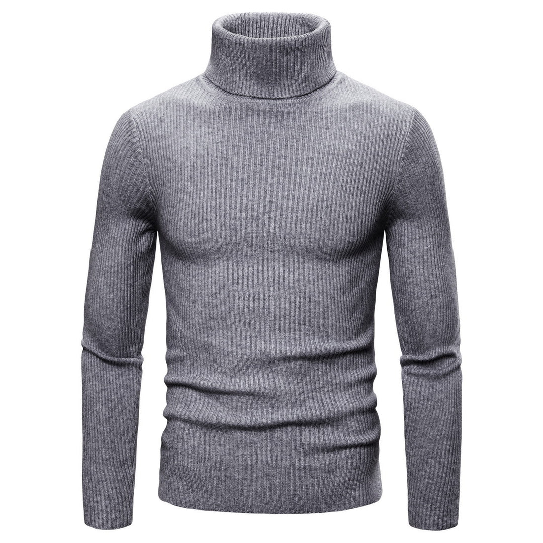 Herren Rollkragenpullover aus weichem Strick mit Rippstruktur Aliams