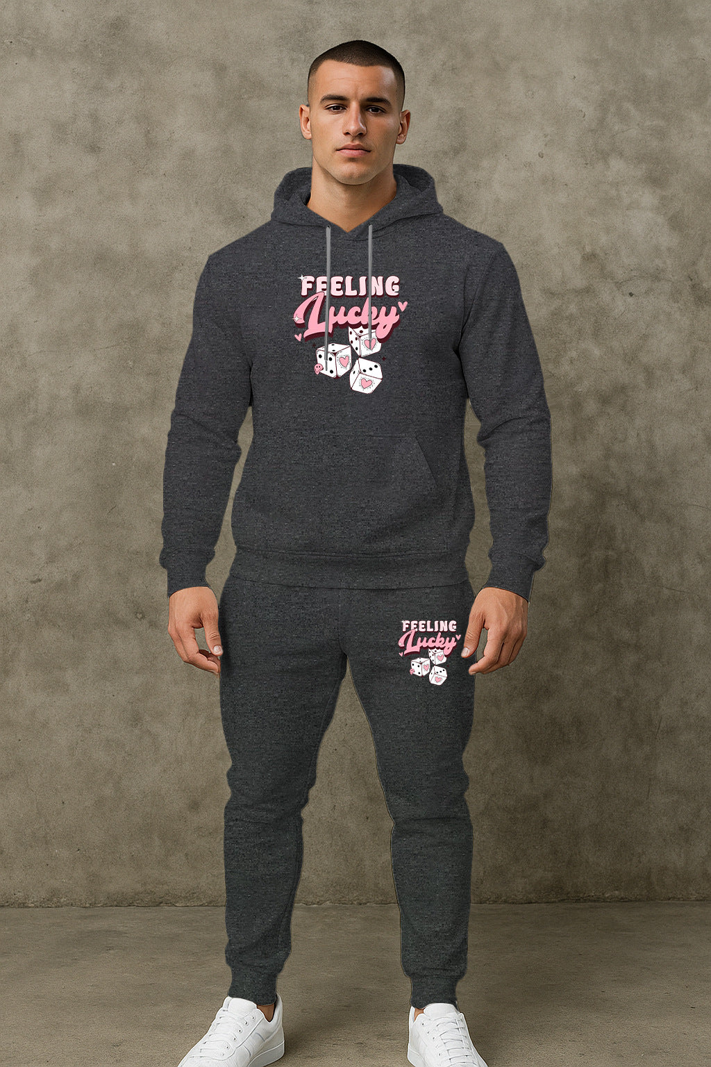 Herren Sportliches Hoodie- und Jogginghosen-Set Aliams