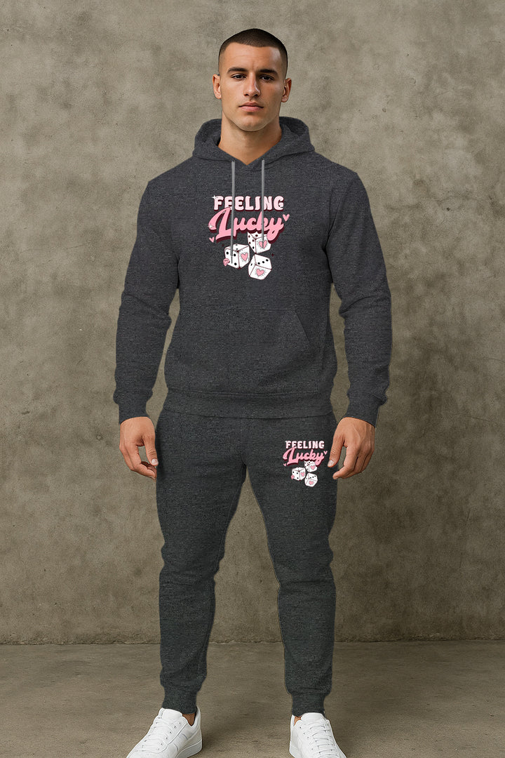 Herren Sportliches Hoodie- und Jogginghosen-Set Aliams