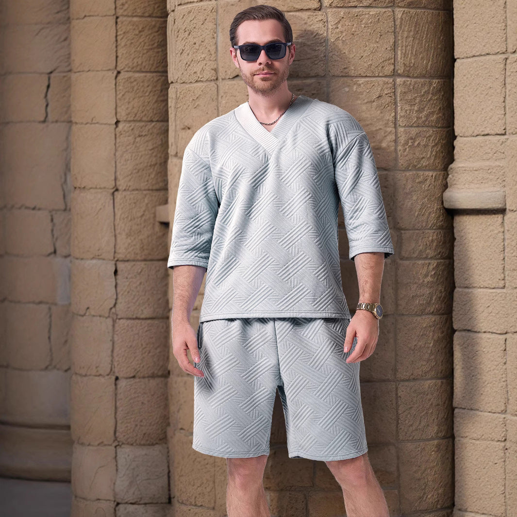 Herren Sportliches Oberteil und Shorts Aliams