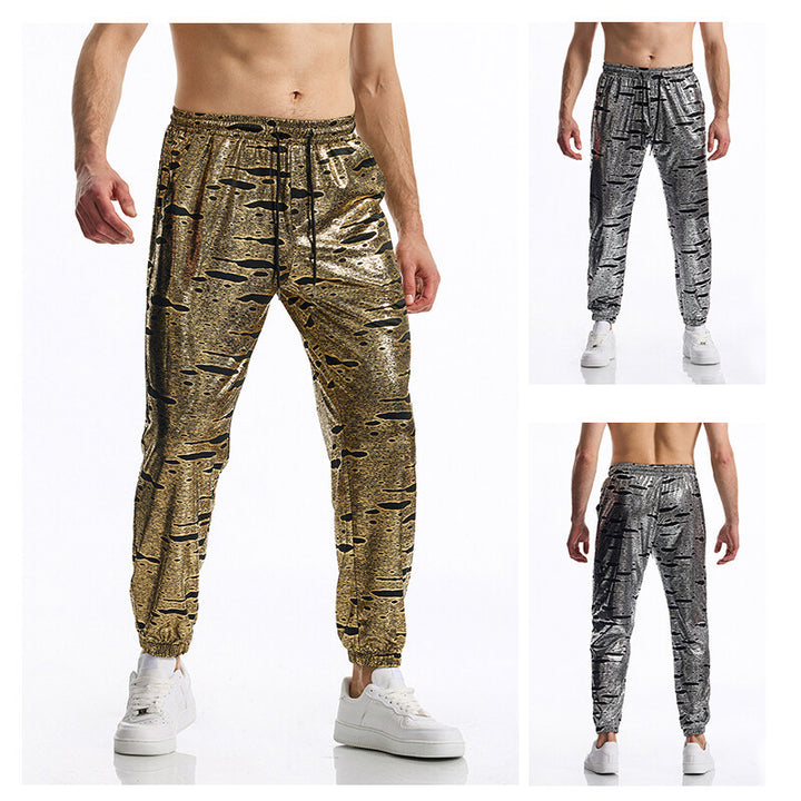 Herren Sportliche Jogginghose mit glänzendem Finish Aliams