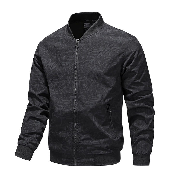 Herren stilvolle Bomberjacke mit grafischem Foliendesign Aliams