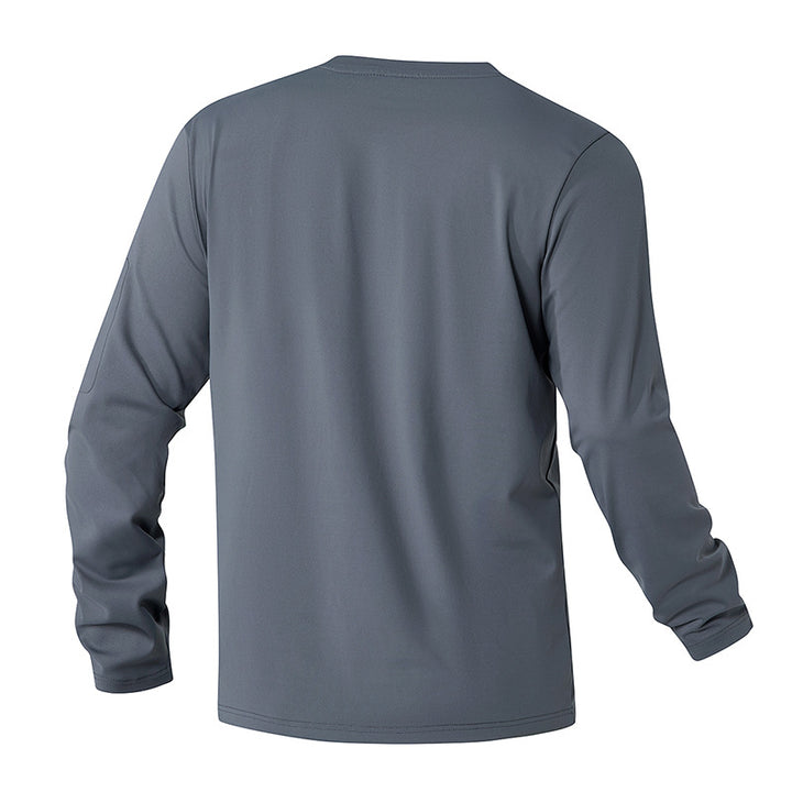 Herren Funktionsshirt mit langem Arm und praktischer Tasche Aliams