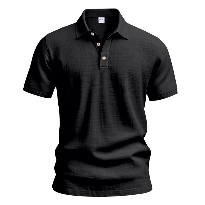 Herren Poloshirt mit strukturiertem Design und modischen Knopfdetails Aliams