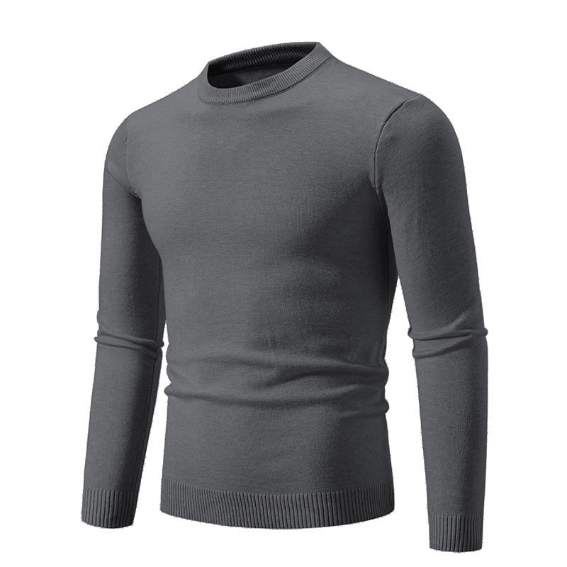 Herren eleganter Rundhals-Pullover aus feiner Baumwolle Aliams