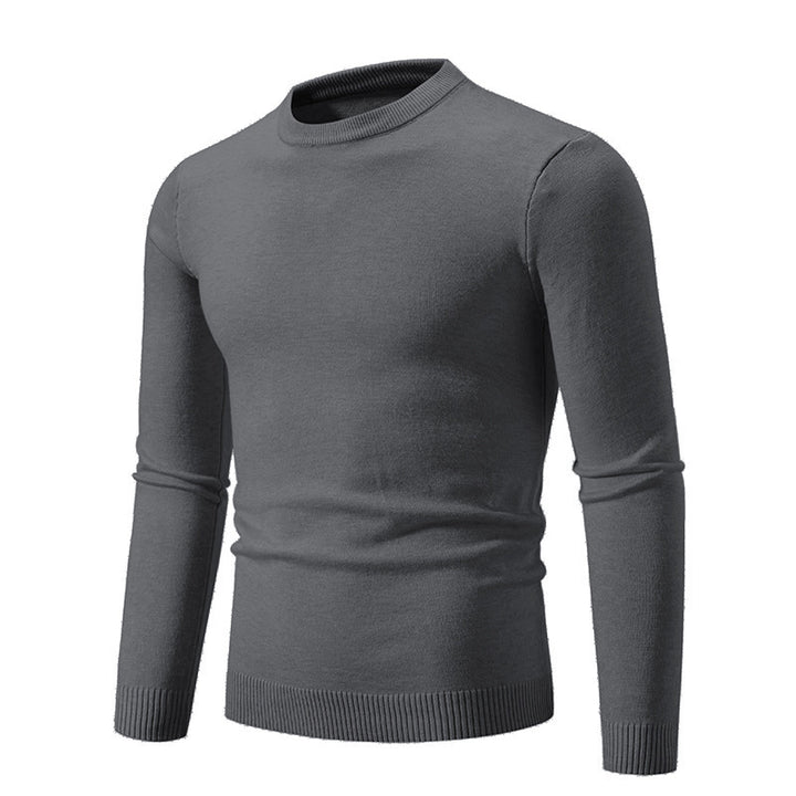 Herren eleganter Rundhals-Pullover aus feiner Baumwolle Aliams